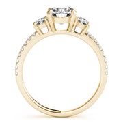 14K Yellow Gold 1 3/8 ct tw Three Stone Diamond Engagement Ring