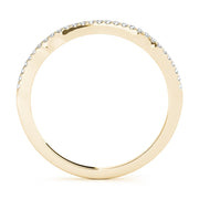 18K Yellow Gold 1/10 ct tw Diamond Wedding Ring