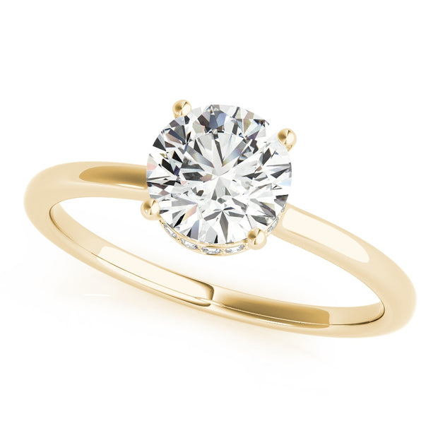 18K Yellow Gold 1 ct tw Solitaire Diamond Engagement Ring