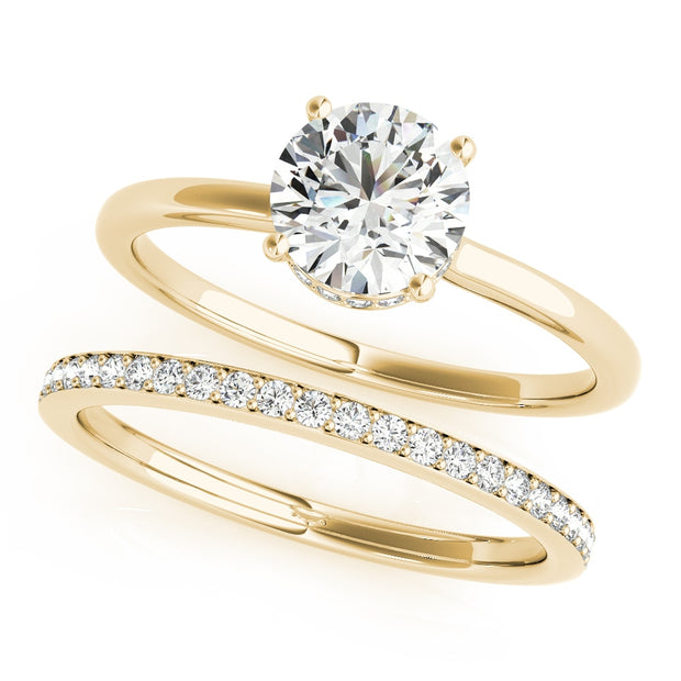 14K Yellow Gold 1 ct tw Solitaire Diamond Engagement Ring