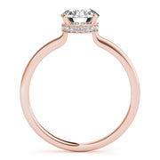14K Rose Gold 1 ct tw Solitaire Diamond Engagement Ring