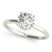 18K White Gold 1 ct tw Solitaire Diamond Engagement Ring