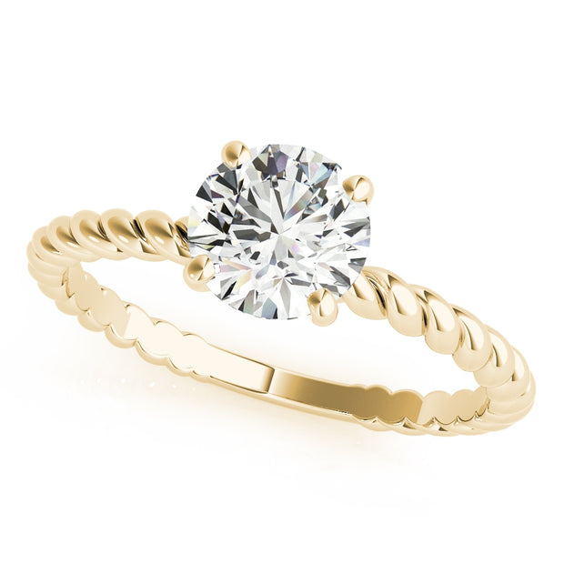 18K Yellow Gold 1 ct tw Solitaire Diamond Engagement Ring