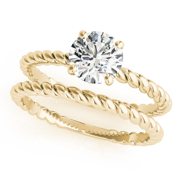 14K Yellow Gold 1 ct tw Solitaire Diamond Engagement Ring