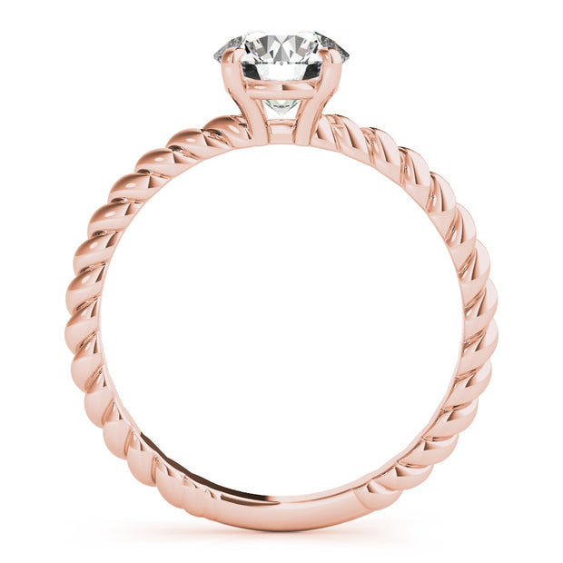 18K Rose Gold 1 ct tw Solitaire Diamond Engagement Ring