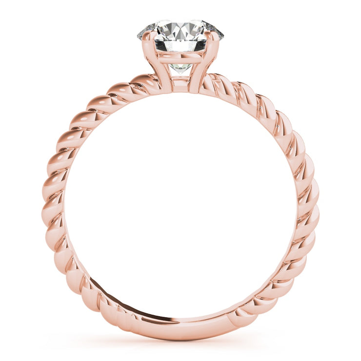 14K Rose Gold 1 ct tw Solitaire Diamond Engagement Ring