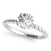18K White Gold 1 ct tw Solitaire Diamond Engagement Ring