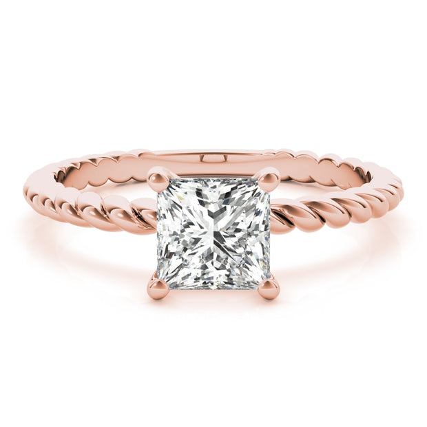 14K Rose Gold 5/8 ct tw Solitaire Diamond Engagement Ring