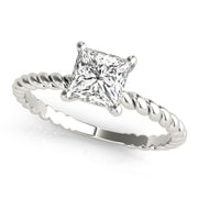 Platinum 5/8 ct tw Solitaire Diamond Engagement Ring