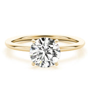 18K Yellow Gold 1 ct tw Halo Diamond Engagement Ring