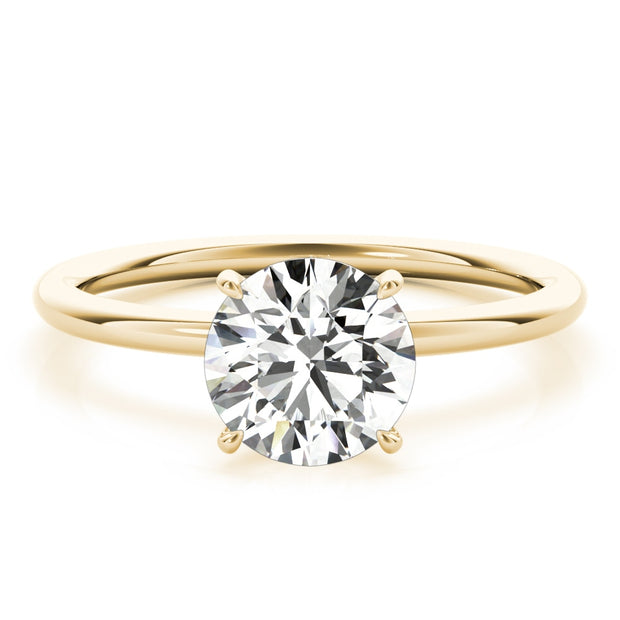 18K Yellow Gold 1 ct tw Halo Diamond Engagement Ring
