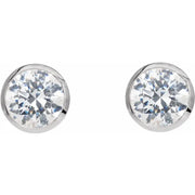 14K White 1/3 CTW Natural Diamond Cocktail-Style Stud Earrings