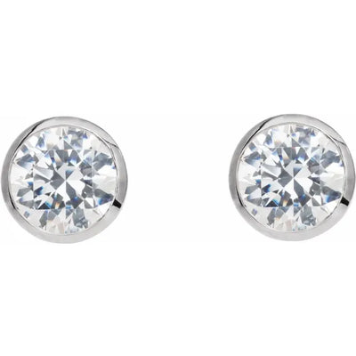 14K White 1/3 CTW Natural Diamond Cocktail-Style Stud Earrings