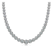 Platinum 10 ct tw Fashion Diamond Necklace