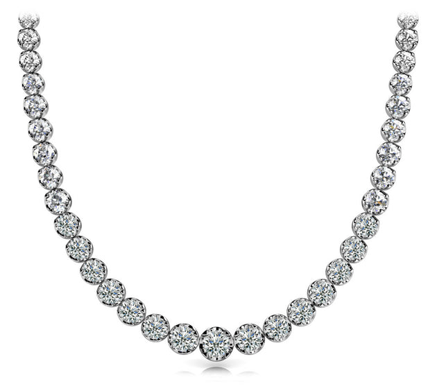 Platinum 10 ct tw Fashion Diamond Necklace