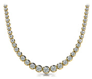 14K Yellow Gold 10 ct tw Fashion Diamond Necklace