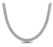 18K White Gold 13 7/8 ct tw Fashion Diamond Necklace