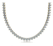 14K Yellow Gold 10 1/3 ct tw Fashion Diamond Necklace