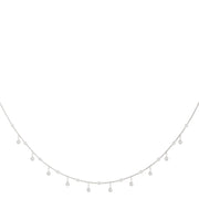 18K White Gold 1 1/3 ct tw Fashion Diamond Necklace