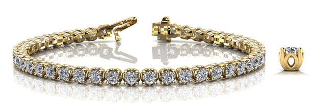 18K Yellow Gold 2 1/6 ct tw Fashion Diamond Bracelet