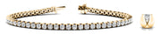 14K Yellow Gold 10 1/4 ct tw Fashion Diamond Bracelet