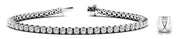 14K White Gold 10 1/4 ct tw Fashion Diamond Bracelet