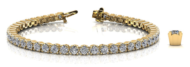 18K Yellow Gold 2 1/4 ct tw Fashion Diamond Bracelet