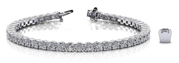Platinum 2 1/4 ct tw Fashion Diamond Bracelet