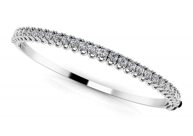 18K White Gold 1 1/4 ct tw Fashion Diamond Bracelet