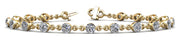 18K Yellow Gold 7/8 ct tw Fashion Diamond Bracelet