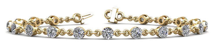 18K Yellow Gold 7/8 ct tw Fashion Diamond Bracelet