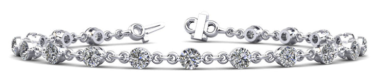 18K White Gold 7/8 ct tw Fashion Diamond Bracelet