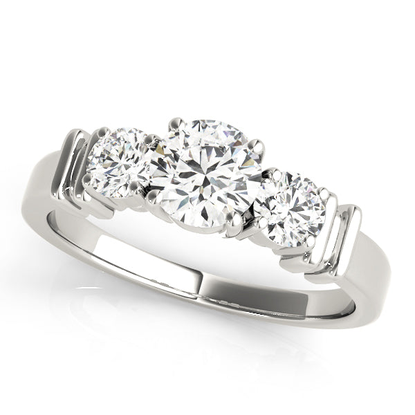 Three Stone Diamond Engagement Ring