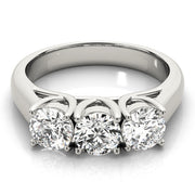 Three Stone Diamond Engagement Ring