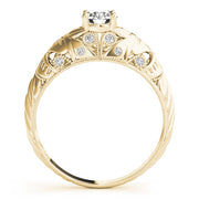 14K Yellow Gold 3/8 ct tw Vintage Diamond Engagement Ring