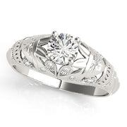 Platinum 3/8 ct tw Vintage Diamond Engagement Ring