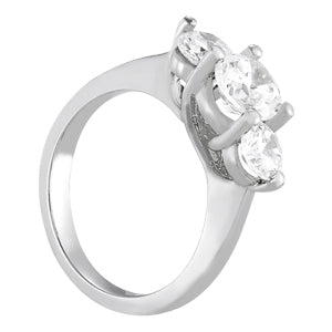 Three Stone Diamond Engagement Ring