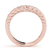 14K Rose Gold 1/2 ct tw Diamond Wedding Ring