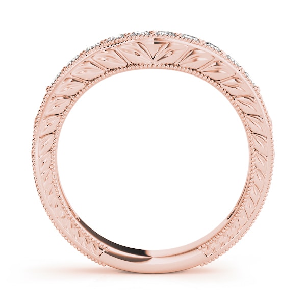 14K Rose Gold 1/2 ct tw Diamond Wedding Ring