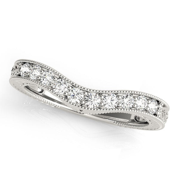 18K White Gold 1/2 ct tw Diamond Wedding Ring