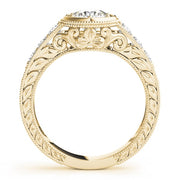 14K Yellow Gold 2 ct tw Vintage Diamond Engagement Ring