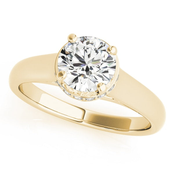 18K Yellow Gold 1 ct tw Solitaire Diamond Engagement Ring