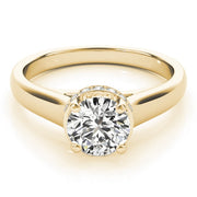 18K Yellow Gold 1 ct tw Solitaire Diamond Engagement Ring