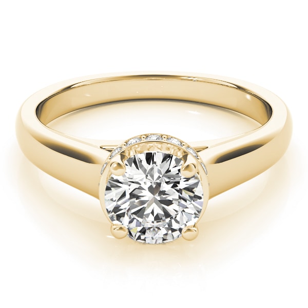18K Yellow Gold 1 ct tw Solitaire Diamond Engagement Ring