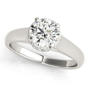 14K White Gold 1 ct tw Solitaire Diamond Engagement Ring