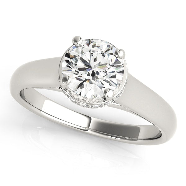 14K White Gold 1 ct tw Solitaire Diamond Engagement Ring