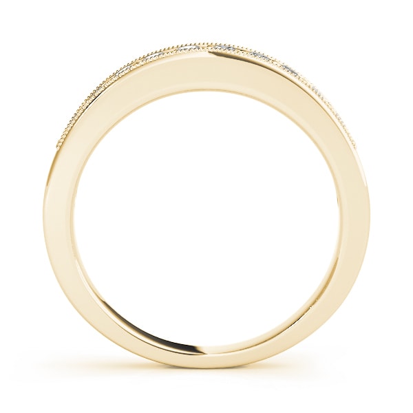 18K Yellow Gold 1/10 ct tw Diamond Wedding Ring