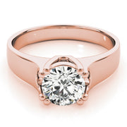 18K Rose Gold 1 ct tw Solitaire Diamond Engagement Ring