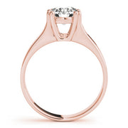 18K Rose Gold 1 ct tw Solitaire Diamond Engagement Ring