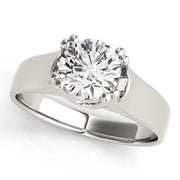 14K White Gold 1 ct tw Solitaire Diamond Engagement Ring